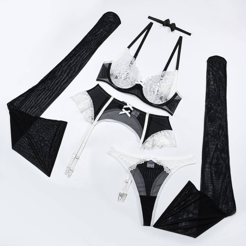 Lace sexy lingerie five-piece set - Image 6